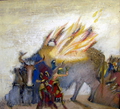 The burning bull